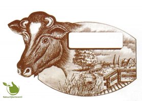 Käsesiegel kuh 80x 55mm 10 Stück