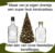 Glasflasche mit Weihnachtskugelaufdruck 500 ml