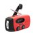 Notradio, aufladbar per Kurbel, Solarpanel oder USB.