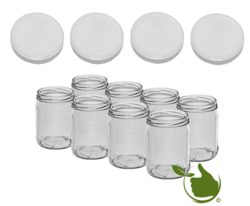 12 Einmachgläser 500ml mit Deckel Gläser Einweck Schraub Marmeladen Glas Dosen